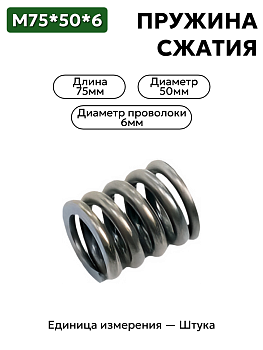 пружина сжатия 75х50х6 в Нижнем Новгороде